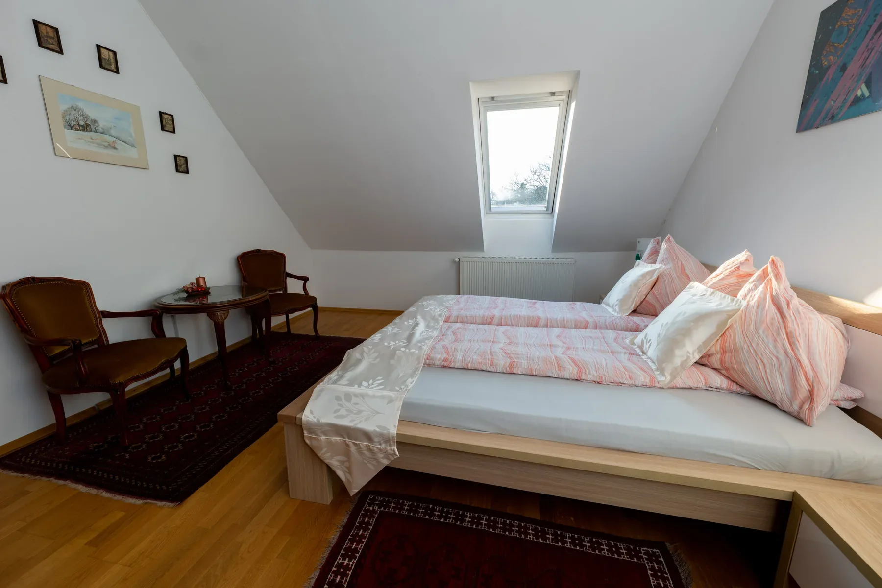 Bedroom in Apartment Modern beneath the sloping roof